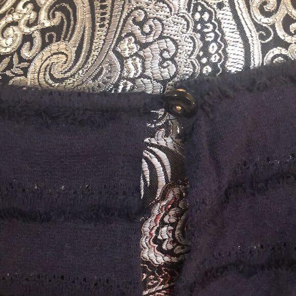 Trina Turk Navy Fringe Dress 👗 and Adjustable Slip. Perfectly designed set. 8 - Picture 6 of 14